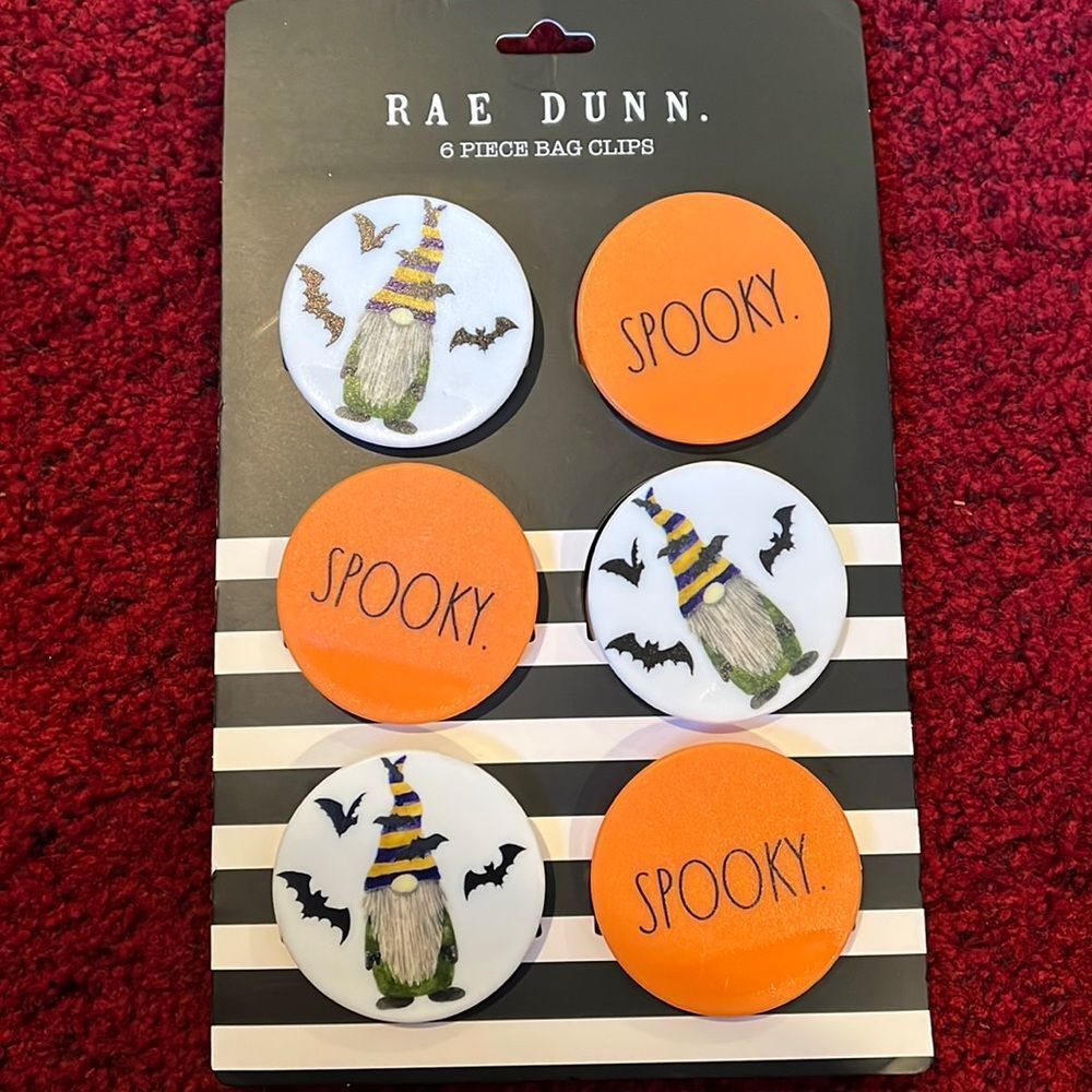 NIP Rae Dunn Halloween magnetic bag clips